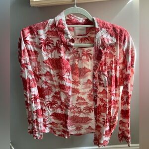 Scotch and soda button down vacation shirt size small